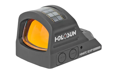 Holosun HS407C X2 open reflex sight black anodized 0.63 x 0.91 window