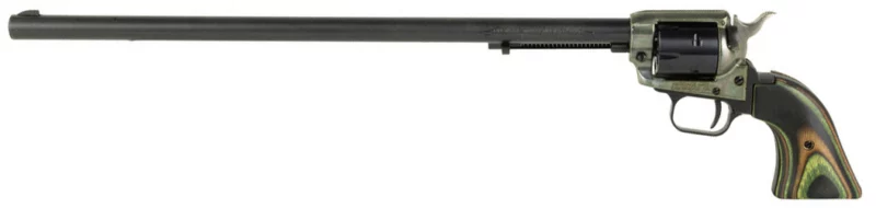 Heritage Rough Rider 16-inch .22 LR revolver with camo laminate grips