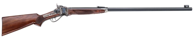 Pedersoli Sharps Long Range 1874 .45-70 34 in walnut stock blued 1/4 octagon 3/4 round barrel