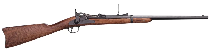 Pedersoli Springfield Trapdoor Carbine .45-70 22-inch blued octagon barrel walnut stock