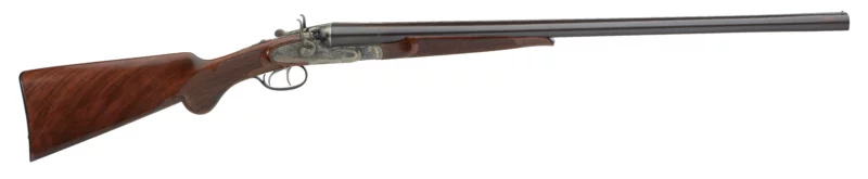 Pedersoli La Bohemienne 12GA side-by-side shotgun with 28 inch barrels and walnut stock