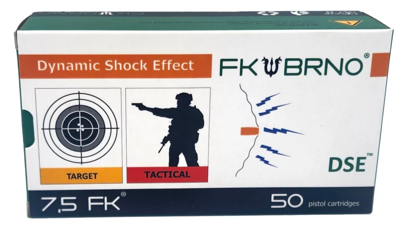FK BRNO F9 7.5 FK 101gr flat nose handgun ammunition - 50 rounds box