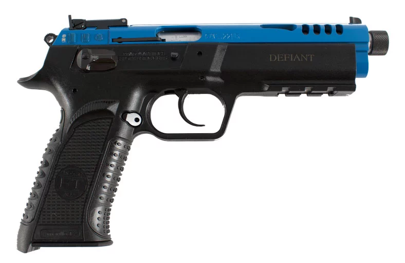 Tanfoglio Force Tactical TFFORCE22TB .22 LR pistol blue slide black polymer frame