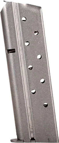 Iver Johnson 1911 stainless steel magazine for .38 Super pistol, officer style