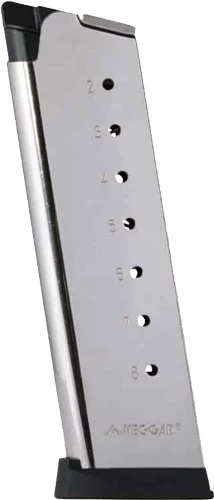 Iver Johnson 8-round nickel-plated steel 1911 magazine .45 ACP