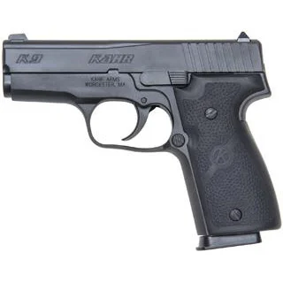 Kahr K9 9mm compact pistol matte black stainless side view