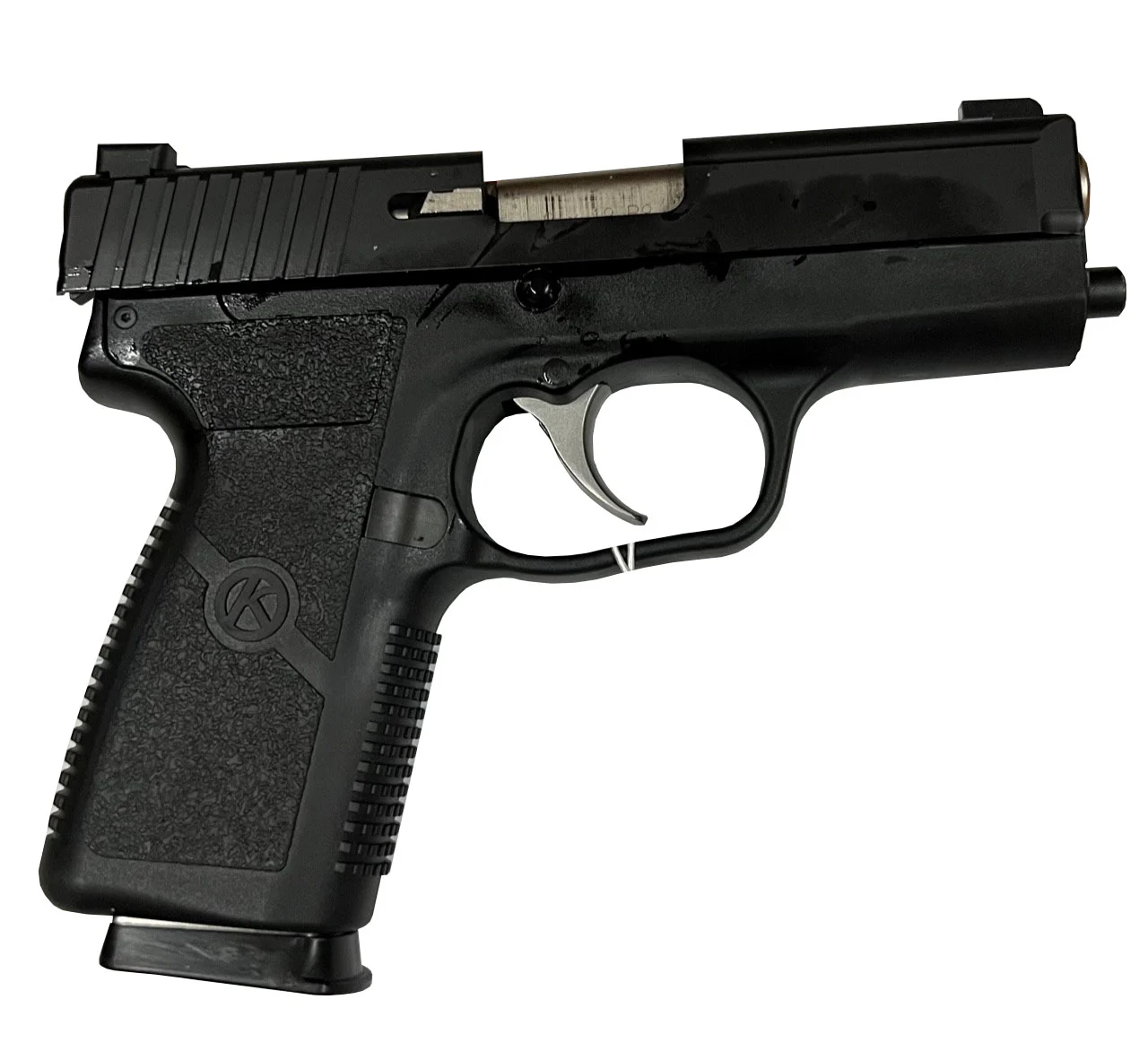 Kahr P9 9mm black polymer frame matte blackened stainless slide tritium sights