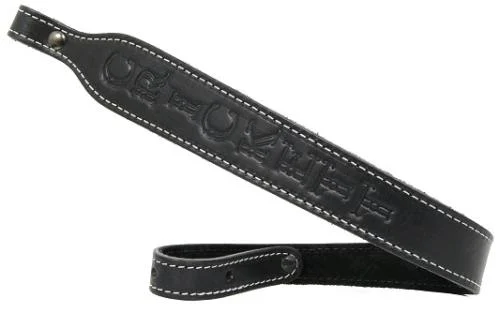 Keystone Sporting Arms Crickett black leather rifle sling embossed logo