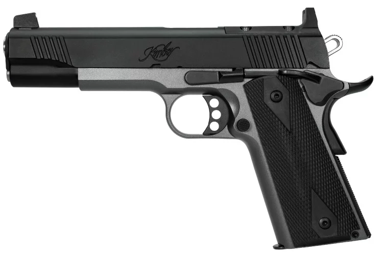 Kimber Custom LW Shadow Ghost OR .45 ACP 5 in pistol with black slide and gray frame