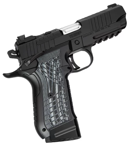 Kimber KDS9c Rail 9mm pistol 4.09in KimPro Black G-10 grips TruGlo night sights