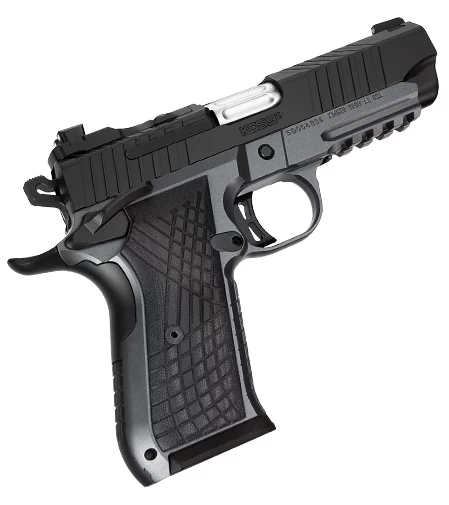 Kimber KDS9C 9mm optics-ready rail pistol Gray KimPro with black G10 grips