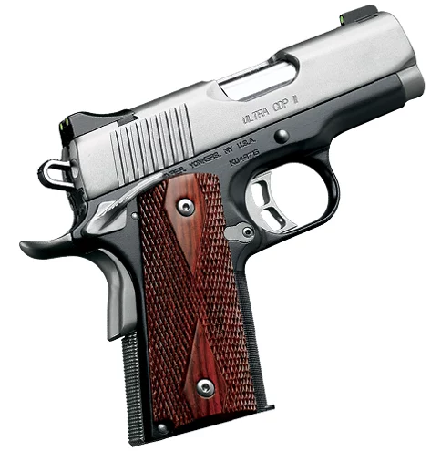 Kimber Ultra CDP II .45 ACP 3-inch pistol with satin slide, matte black KimPro II frame and rosewood grips