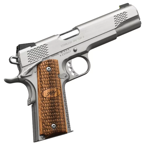Kimber Stainless Raptor II 1911 .45 ACP 5 inch pistol, brush-polished stainless
