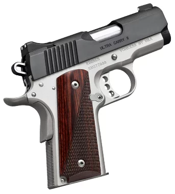 Kimber Ultra Carry II Two-Tone .45 ACP 3-inch pistol with rosewood grips