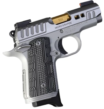 Kimber Micro 9 Rapide Dawn 9mm pistol two-tone KimPro finish 3.15in barrel G10 grips