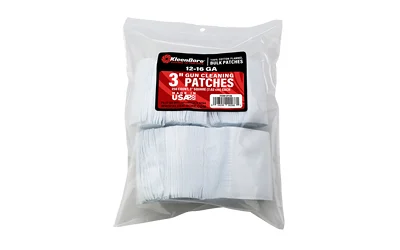 Kleen-Bore SuperShooter 3-inch cotton cleaning patches for 12-16 gauge, 250 count