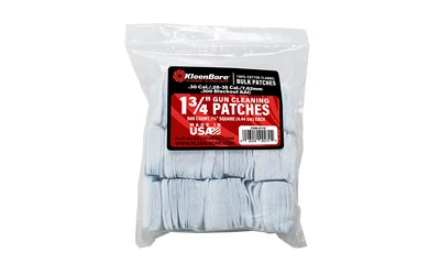 Kleen-Bore 1 3/4 inch cotton flannel cleaning patches 500 pack