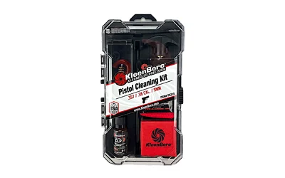 Kleen-Bore Classic handgun cleaning kit for .38/.357/9mm with rod, brushes, CLP and case