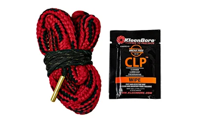 Kleen-Bore Kwik Kleen 20 Gauge pull-thru bore cleaner with rope and built-in bristles
