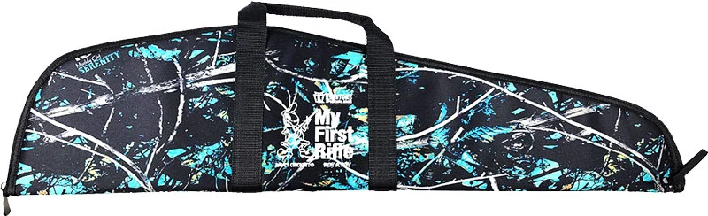 Keystone Crickett 34-inch padded rifle case Serenity camo white logo