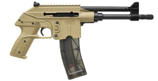 KelTec PLR-22 .22 LR semi-auto pistol tan polymer frame