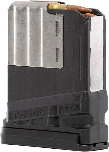 Lancer L7AWM Gen 2 10-round AR-10 SR-25 magazine black translucent