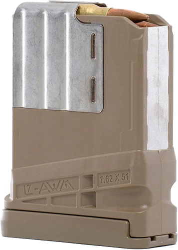 Lancer L7AWM Gen2 10rd Translucent Dark Earth magazine for .308/7.62 rifles