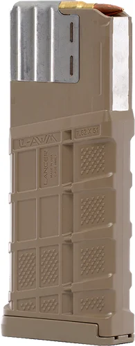 Lancer L7AWM Gen 2 25-round Flat Dark Earth polymer magazine for AR-10 SR-25 .308