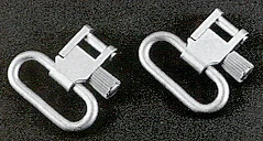 Uncle Mikes QD Super Swivel Tri-Lock 1 inch nickel-plated sling swivel
