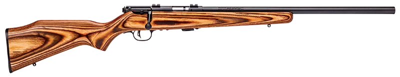 Savage Mark II BV .22 LR 21in heavy barrel rifle with brown laminate stock