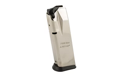 Mec-Gar 15rd 9mm magazine for Sig Sauer P228, nickel carbon steel