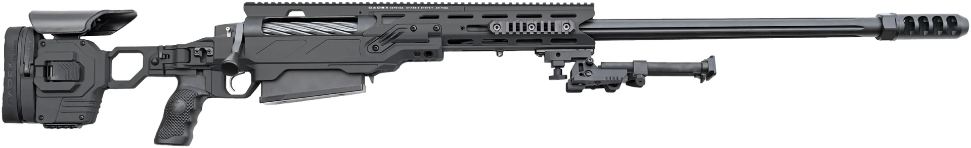 MCM TAC 50BMG McMillan Cadex Dual Strike chassis black rifle