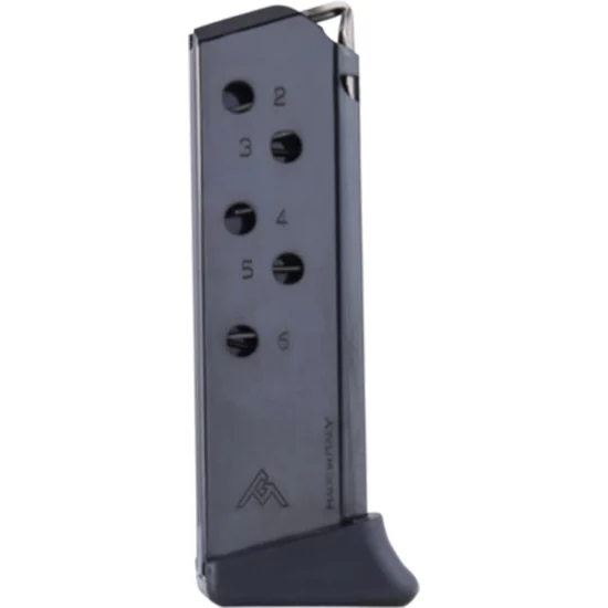 Mec-Gar MGWPPKFRB blued .380 ACP magazine for Walther PPK with finger rest
