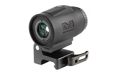 Meprolight MMX3 3x micro magnifier in black with quick-flip Picatinny mount