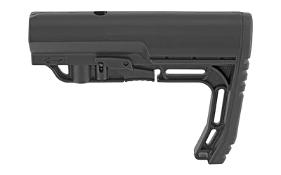MFT Battlelink Minimalist Mil‑Spec Stock in black for AR-15 with angled rubber buttpad