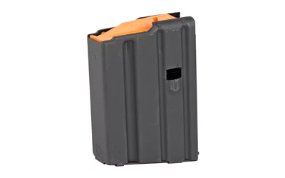ASC AR 10rd stainless steel magazine .223 Rem/5.56 NATO black with orange follower