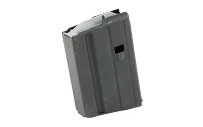 ASC 6.8 SPC 10-round stainless steel AR magazine, black finish, grey follower