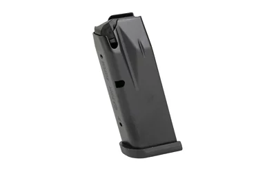Canik Mete MC9 12-round 9mm magazine with finger rest baseplate, black