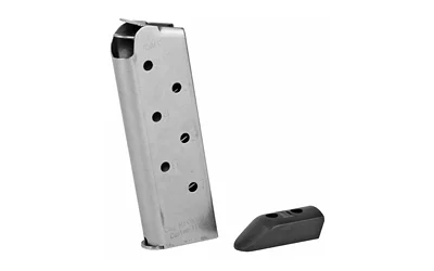 CMC Match Grade 7rd .45 ACP stainless magazine for 1911 Officer with base pad