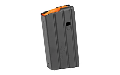 DuraMag SS .350 Legend 20rd stainless steel AR-15 magazine black matte with orange follower