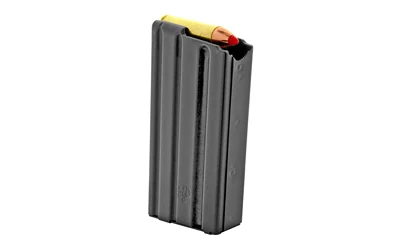 DuraMag stainless steel 5-round AR-15 magazine for .450 Bushmaster in black matte finish