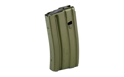 DuraMag 20-round aluminum AR-15 magazine; color finish may vary due to anodizing process