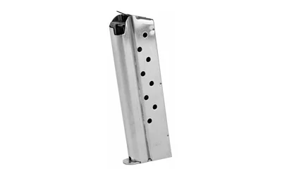 Ed Brown 1911 stainless steel 9mm 9-round magazine with interchangeable base pads