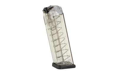 ETS GLK1710 clear polymer 10rd 9mm magazine compatible with Glock 17 19 26 34 45