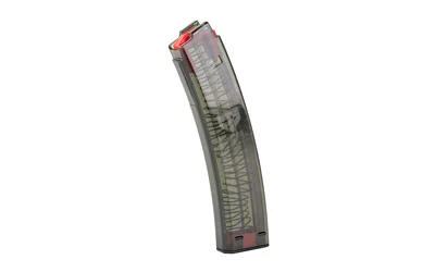ETS Carbon Smoke 30rd polymer magazine for CZ Scorpion EVO, 9mm, translucent body
