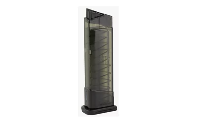 ETS Group 9-round extended magazine for Smith & Wesson M&P Shield, carbon smoke polymer, translucent body