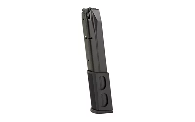 KCI Beretta 92FS 9mm 30-round steel magazine, black matte, polymer-sleeved base