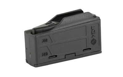 MDT AICS 3-round polymer magazine, black — flush-mount for .308/7.62 NATO and 6.5 Creedmoor