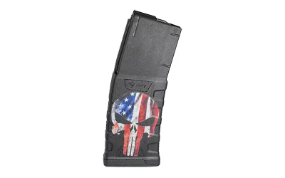 Mission First Tactical EXD American Punisher 30rd polymer AR-15 magazine, black matte, 5.56/.223