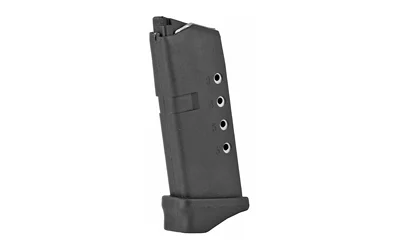 ProMag 6-round 9mm polymer magazine for Glock 43, black finish